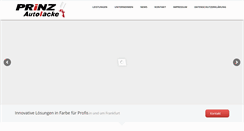 Desktop Screenshot of prinz-autolacke.de