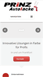 Mobile Screenshot of prinz-autolacke.de